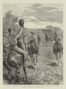 Lord R Churchill in Sudafrica, una partita sportiva a Fort Salisbury